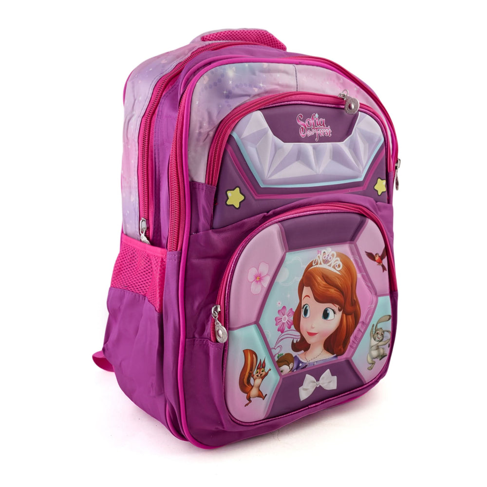 Kids Character Backpack – 20" Large Cartoon Bag for School - Purple, School Bags, Chase Value, Chase Value