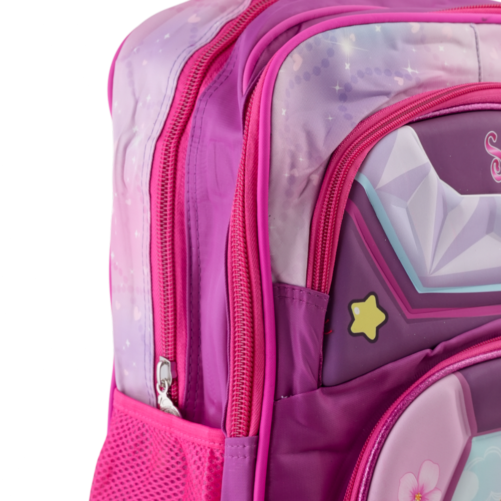 Kids Character Backpack – 20" Large Cartoon Bag for School - Purple, School Bags, Chase Value, Chase Value