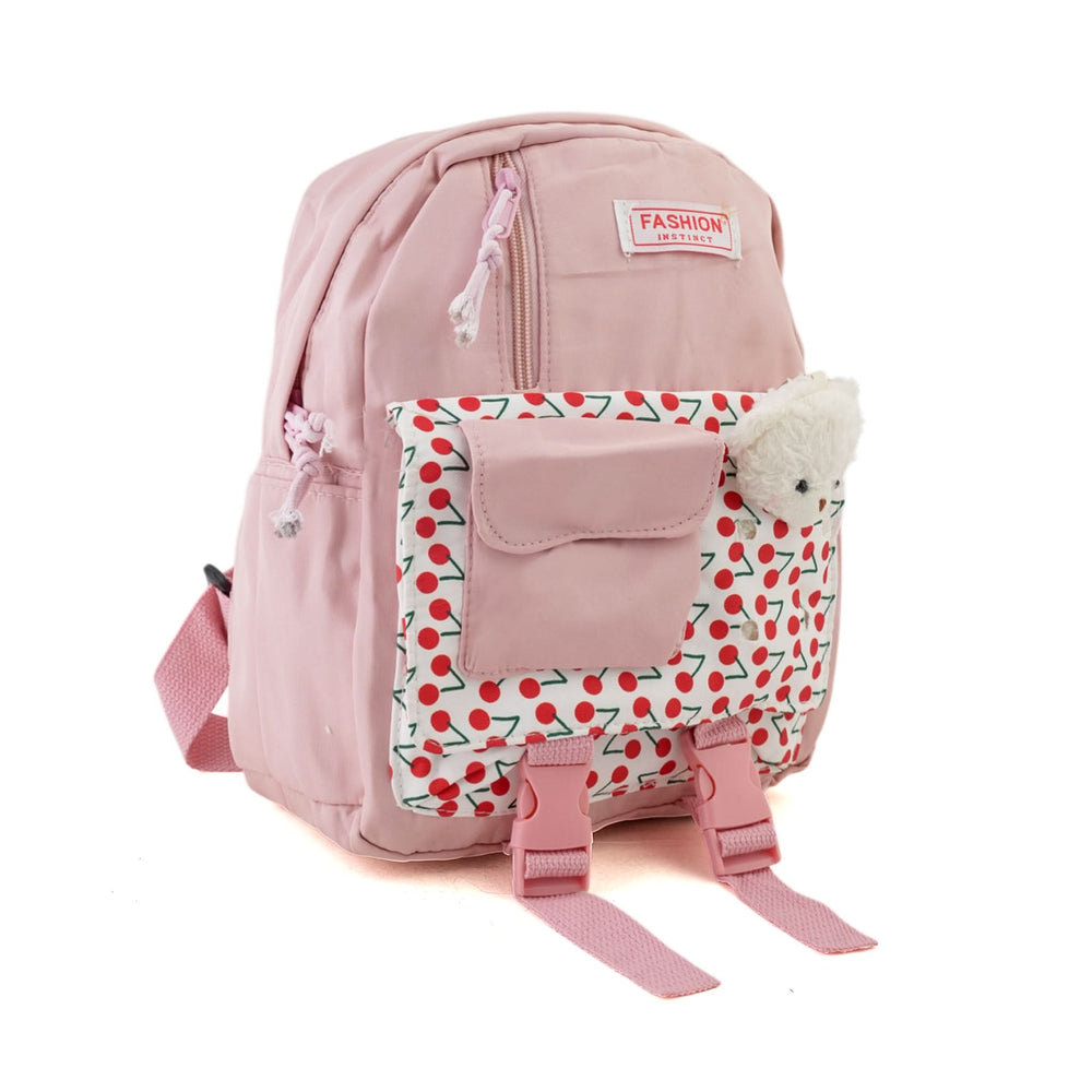 Kids Backpack with Teddy – 10" Inch Plush Bag for Toddlers - Tea Pink, School Bags, Chase Value, Chase Value