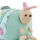Kids Backpack with Teddy – 10" Inch Plush Bag for Toddlers - Cyan, School Bags, Chase Value, Chase Value