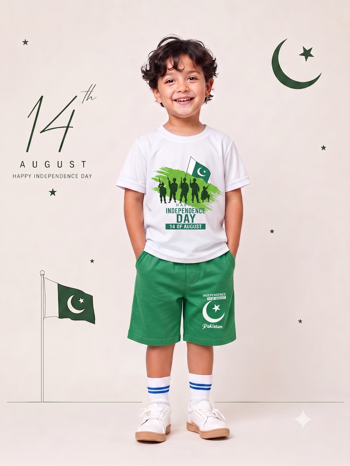 Valuables Boy's independence  Half Sleeves Suit