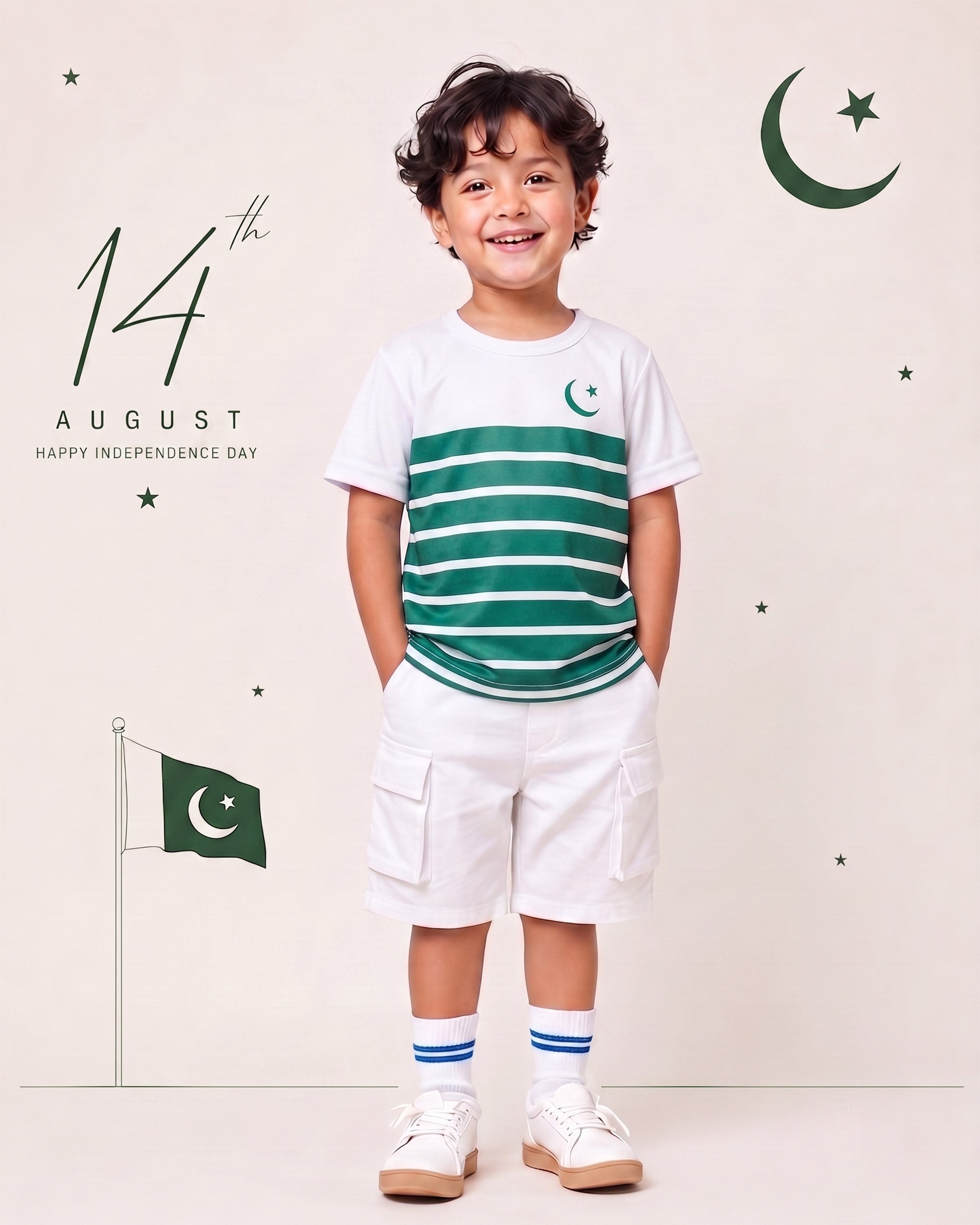 Valuables Boy's Independence Half Sleeves T-Shirt