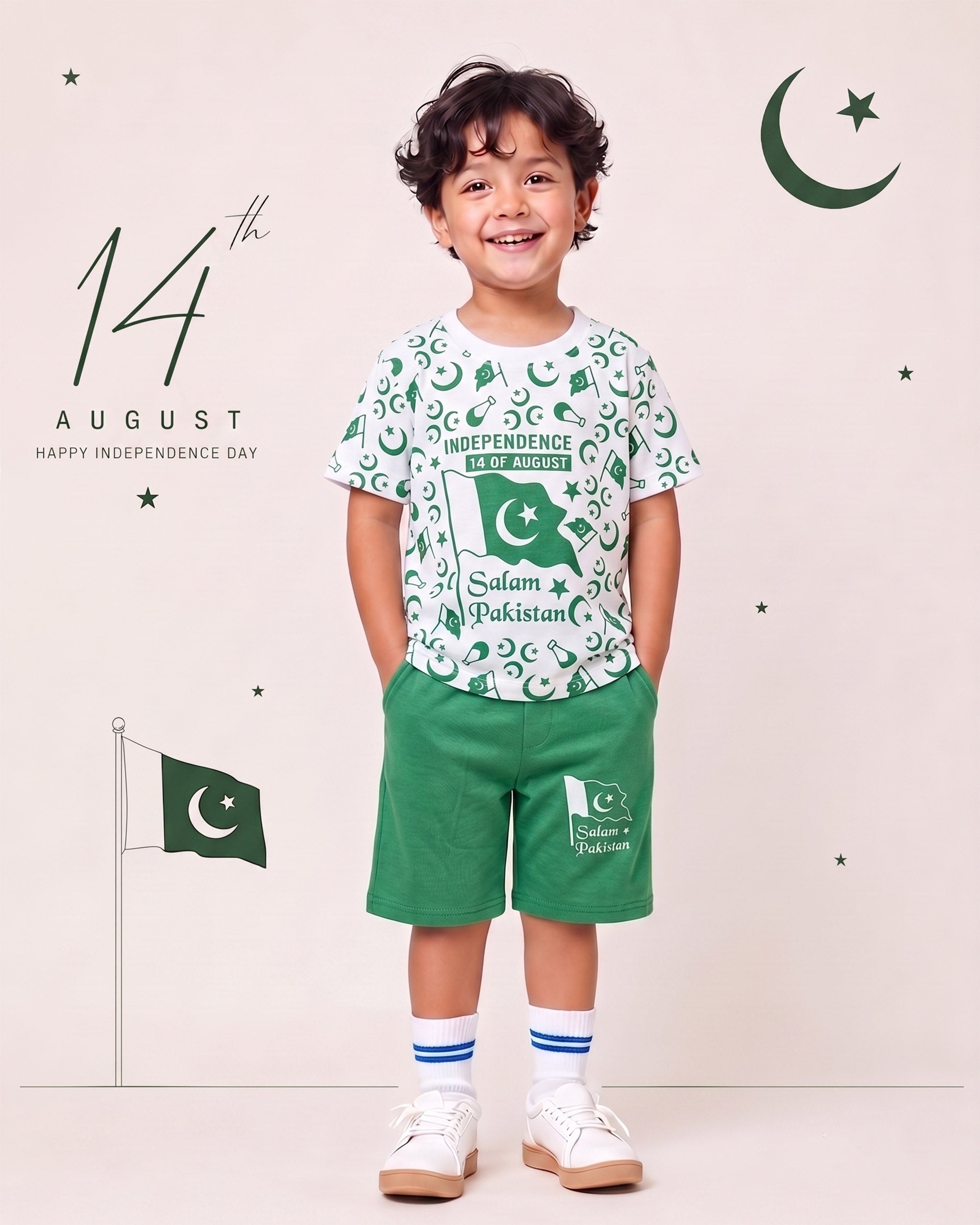 Valuables Boy's independence  Half Sleeves Suit