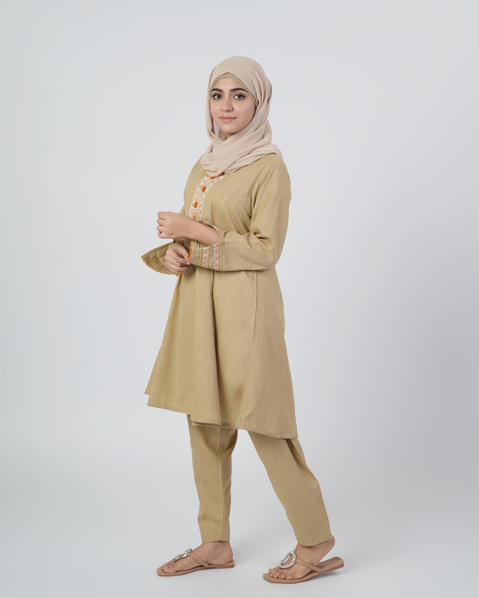 Eminent Women's Embroidered 02 PCS Suit