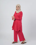 Women’s Stitched 2-Piece Cotton Co-Ord Set – Pink, Women Shalwar Suits, Eminent, Chase Value