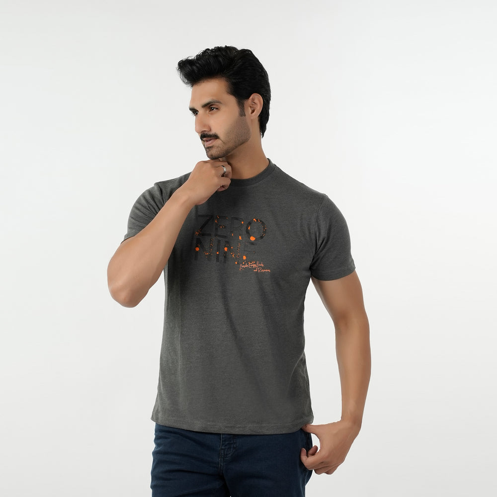 Eminent Men's Round Neck Half Sleeves T-Shirt - Charcoal, Men's T-Shirts & Polos, Eminent, Chase Value