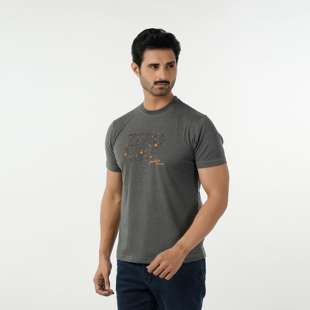 Eminent Men's Round Neck Half Sleeves T-Shirt - Charcoal, Men's T-Shirts & Polos, Eminent, Chase Value