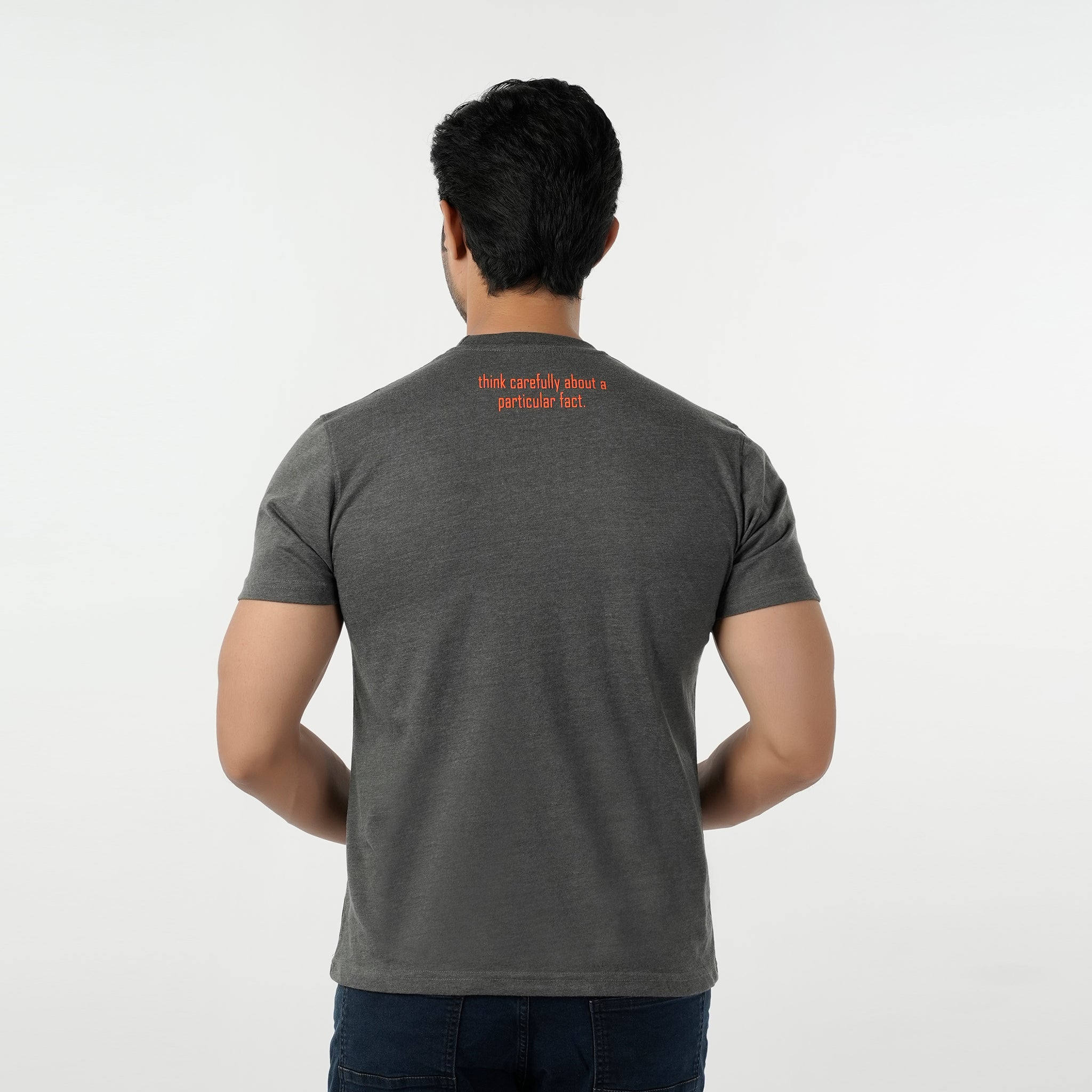 Eminent Men's Round Neck Half Sleeves T-Shirt - Charcoal, Men's T-Shirts & Polos, Eminent, Chase Value