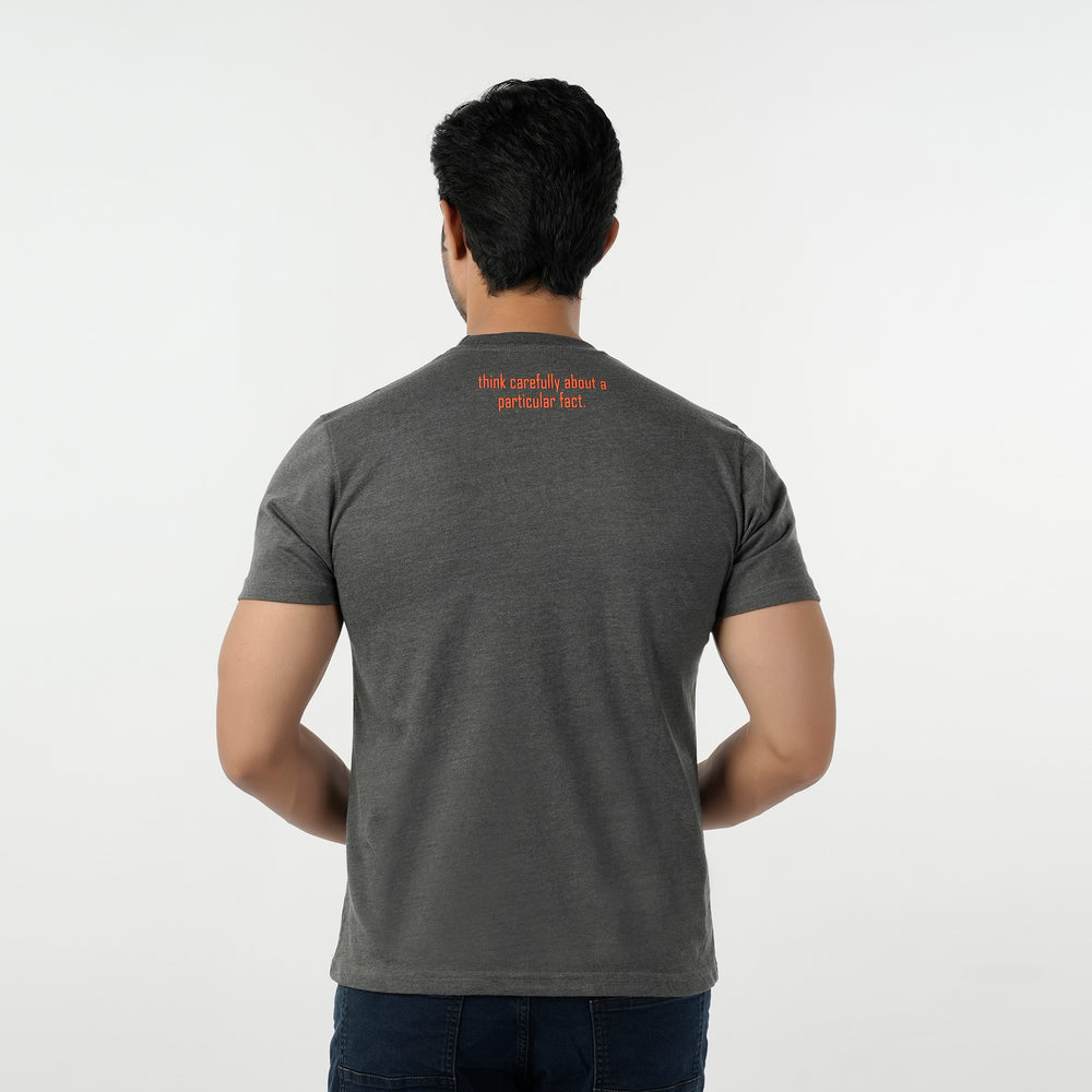 Eminent Men's Round Neck Half Sleeves T-Shirt - Charcoal, Men's T-Shirts & Polos, Eminent, Chase Value