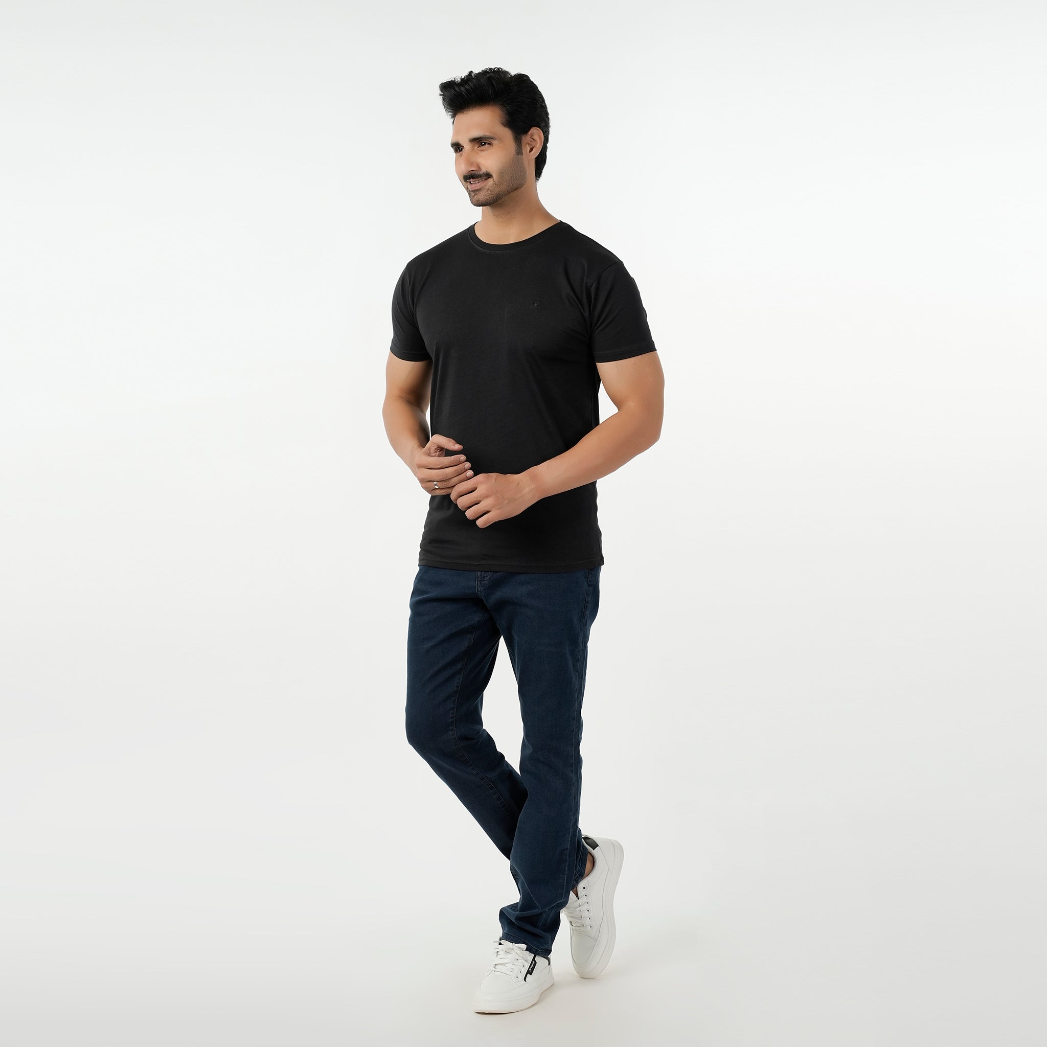 Eminent Men's Half Sleeves T-Shirt - Black, Men's T-Shirts & Polos, Eminent, Chase Value