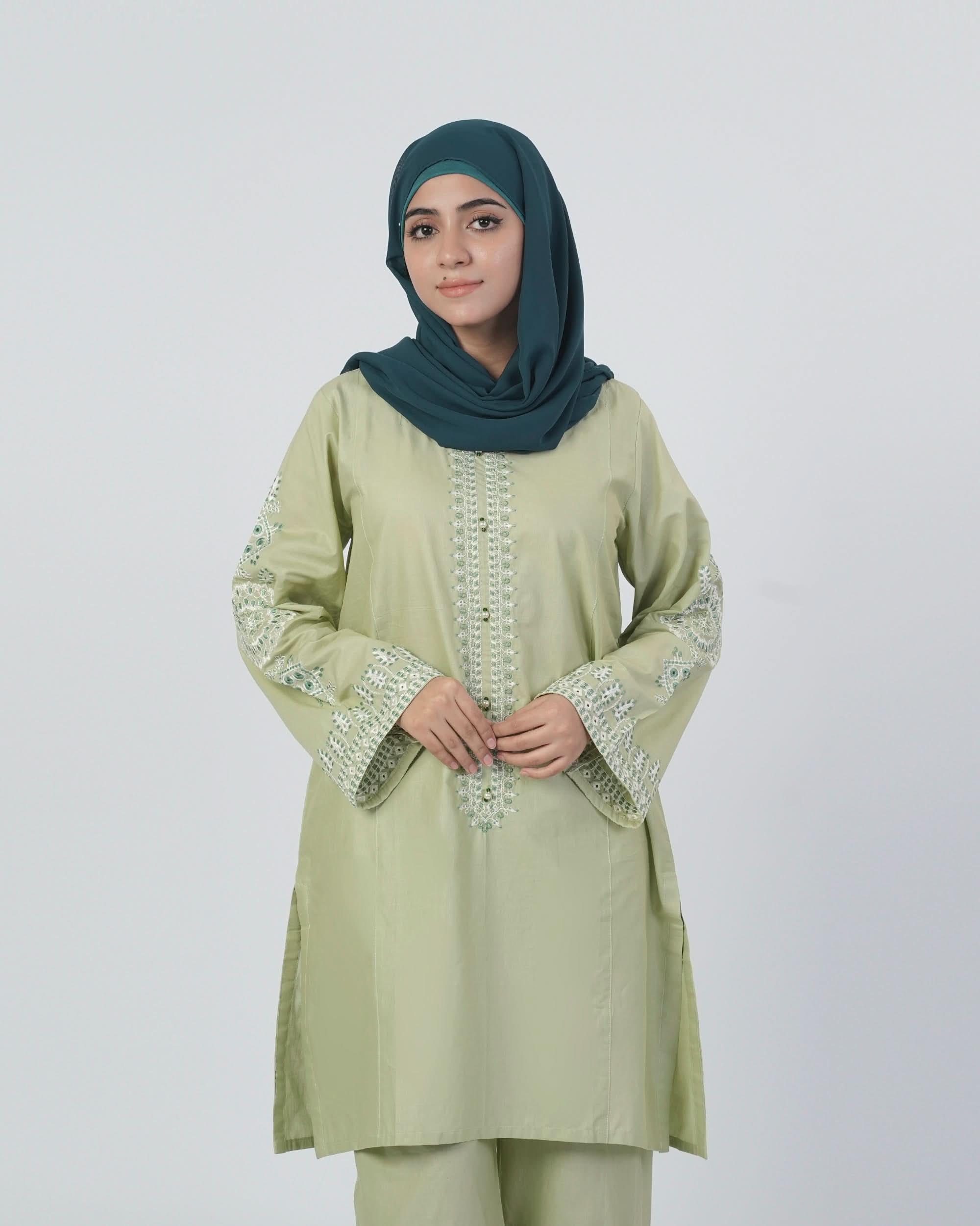 Valuables Women Fusion Embroidered 2-Piece Suit, Women Shalwar Suits, Chase Value, Chase Value