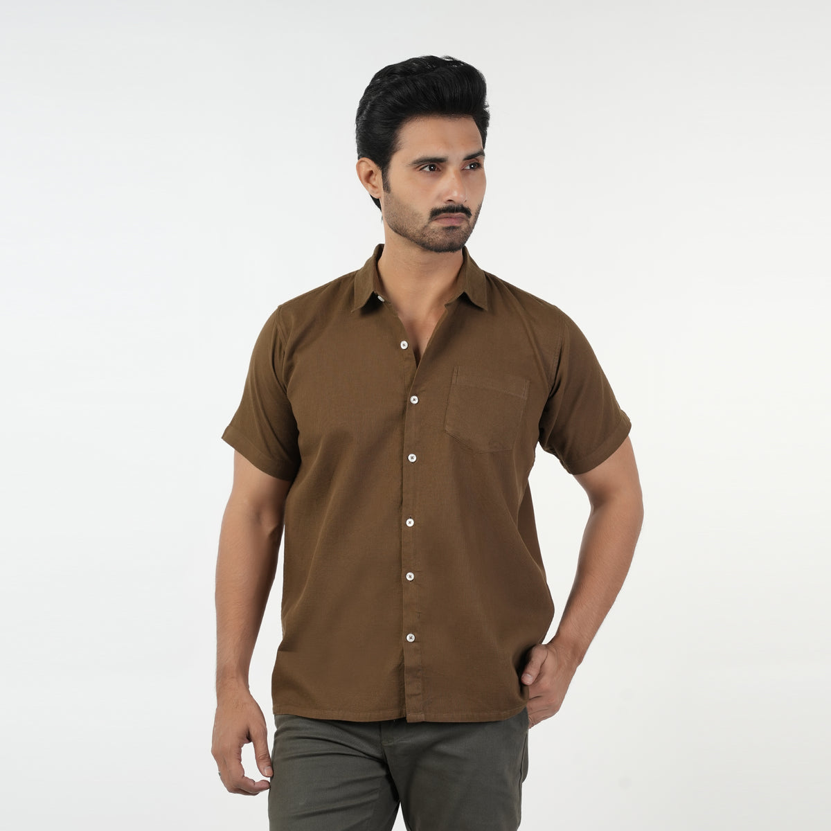 Eminent Men's Casual Half Sleeves Shirt - Brown, Men's Shirts, Eminent, Chase Value