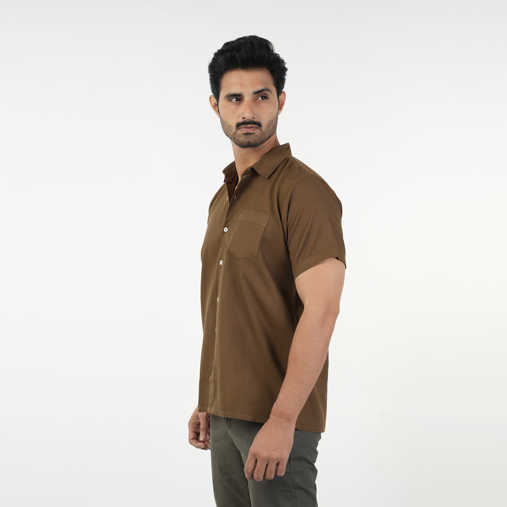 Eminent Men's Casual Half Sleeves Shirt - Brown, Men's Shirts, Eminent, Chase Value