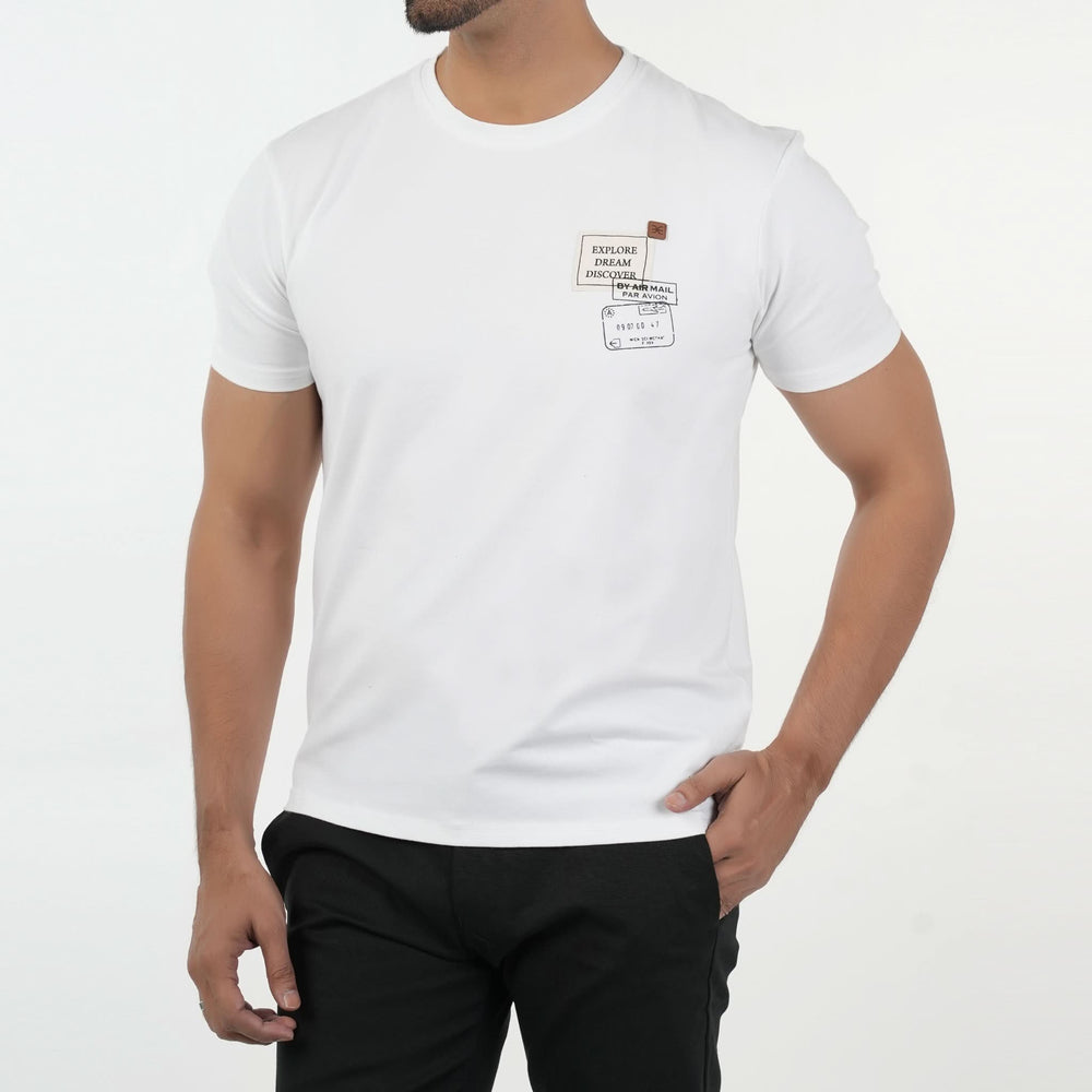 Eminent Men's Half Sleeves T-Shirt - White, Men's T-Shirts & Polos, Eminent, Chase Value