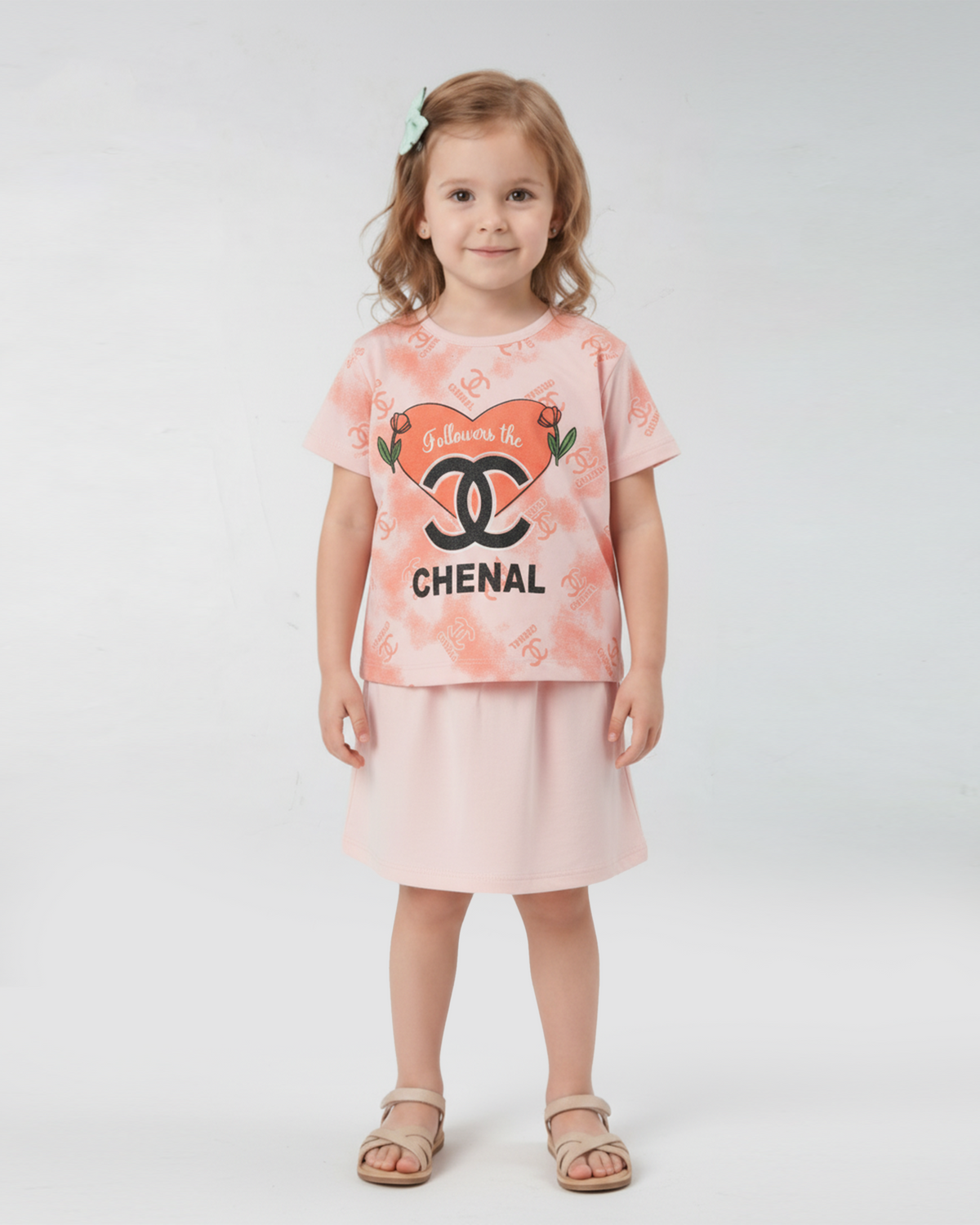 Valuables Girls' Half Sleeves Suit