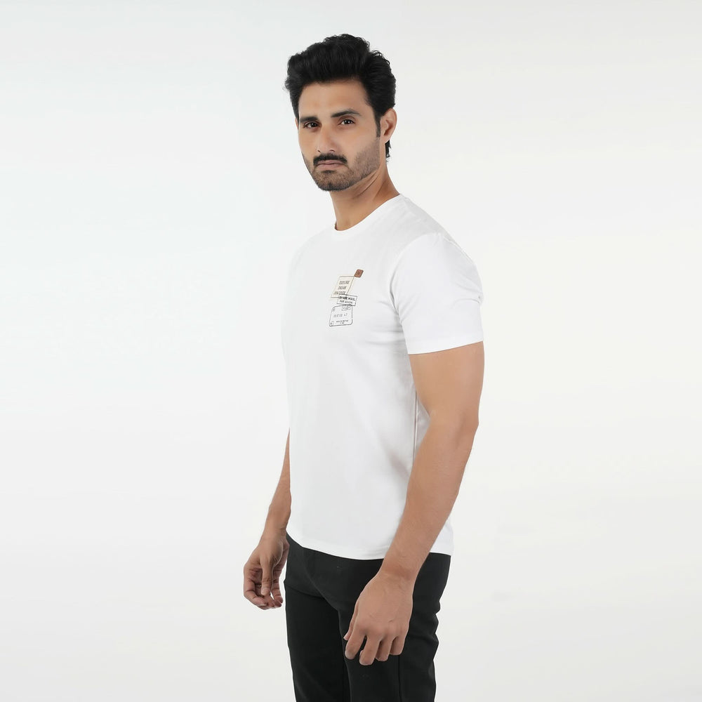 Eminent Men's Half Sleeves T-Shirt - White, Men's T-Shirts & Polos, Eminent, Chase Value