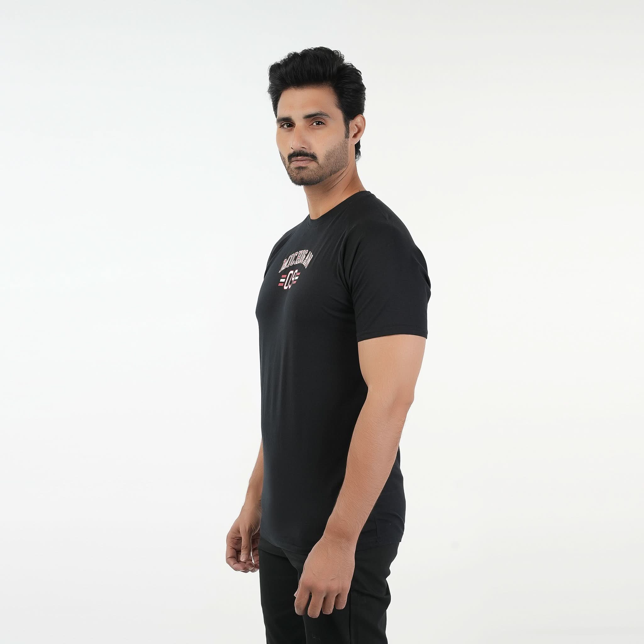 Eminent Men's Half Sleeves T-Shirt - Black, Men's T-Shirts & Polos, Eminent, Chase Value