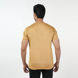 Men's Half Sleeves Round Neck T-Shirt - Camel, Men's T-Shirts & Polos, Chase Value, Chase Value