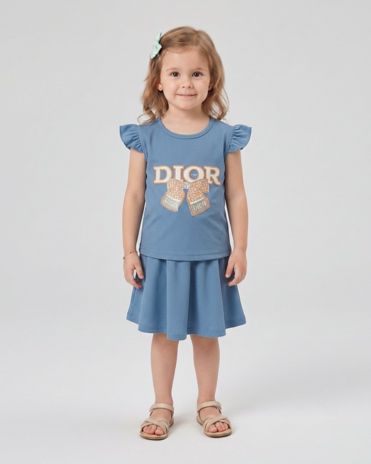 Valuables Girls' Half Sleeves Suit