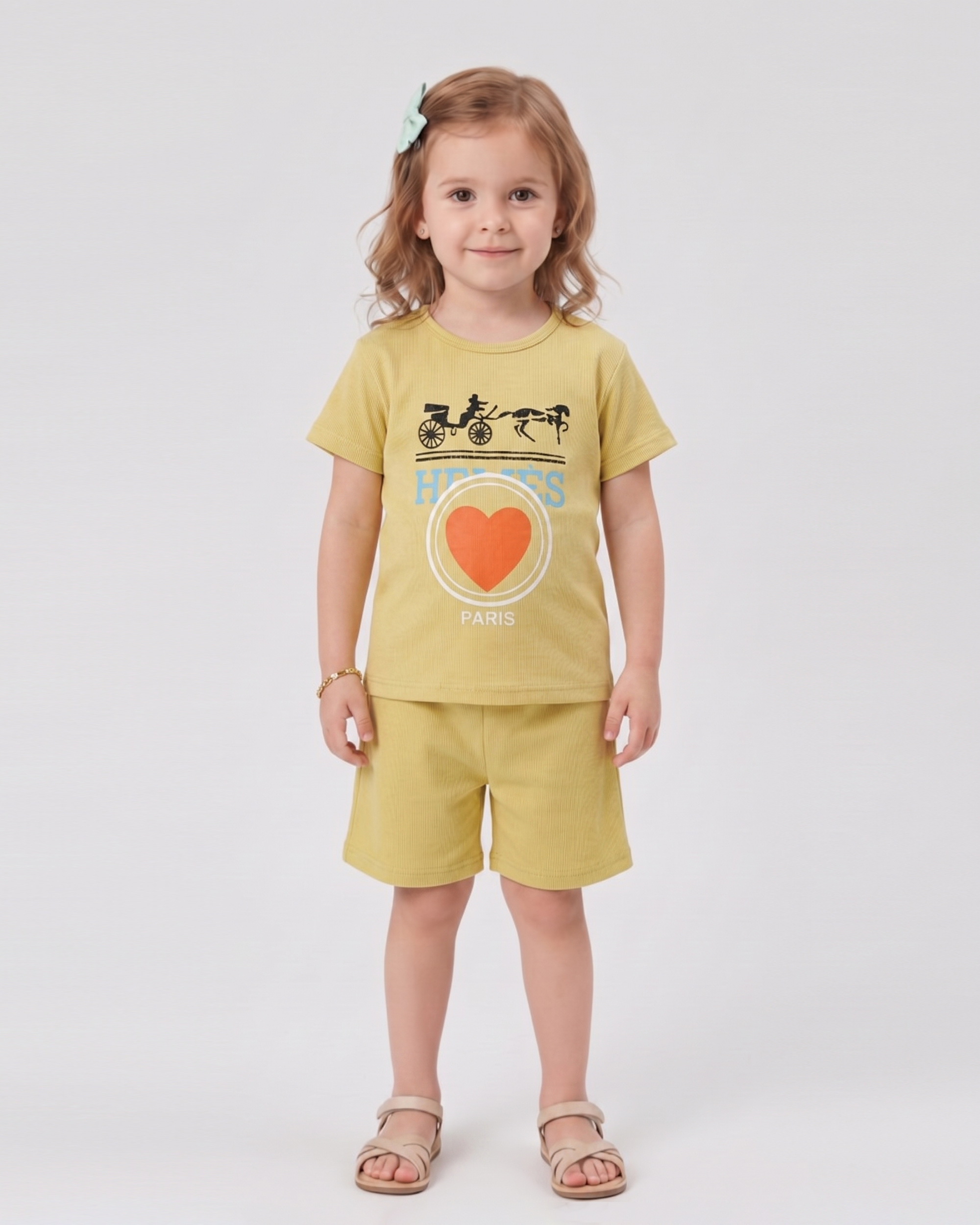 Valuables Girls' Half Sleeves Suit