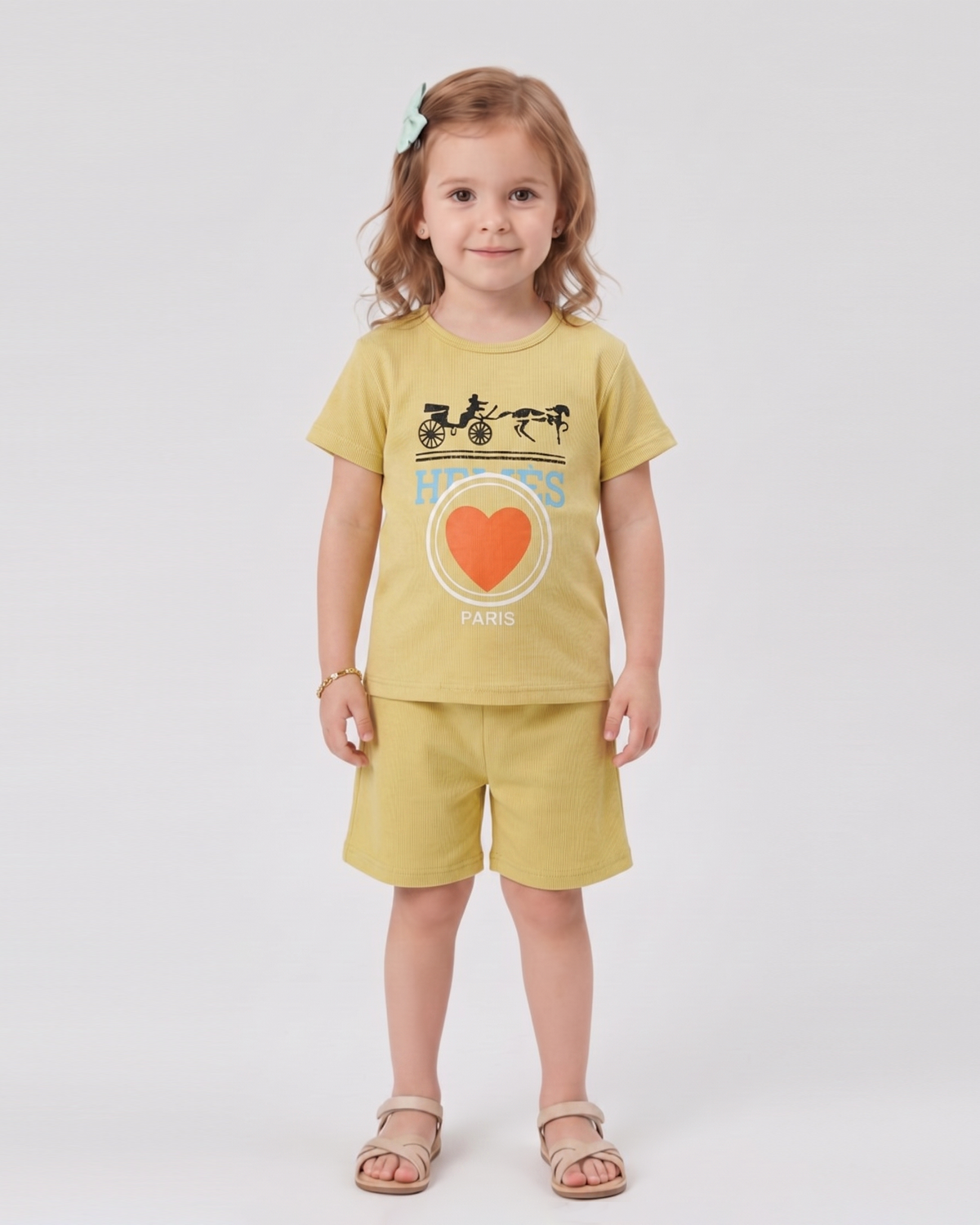 Valuables Girls' Half Sleeves Suit