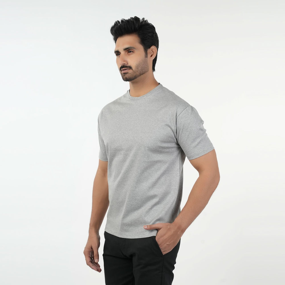 Valuable Men's Half Sleeves Round Neck T-Shirt - Grey, Men's T-Shirts & Polos, Chase Value, Chase Value