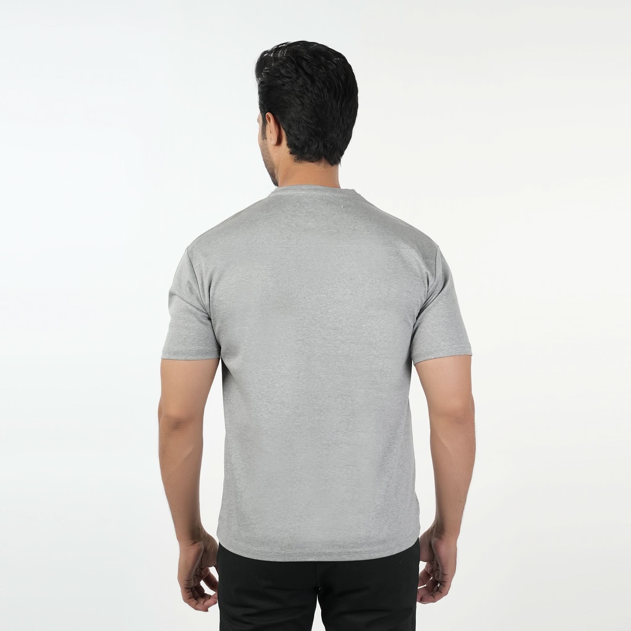 Valuable Men's Half Sleeves Round Neck T-Shirt - Grey, Men's T-Shirts & Polos, Chase Value, Chase Value