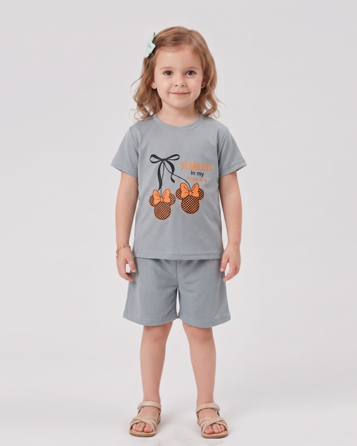 Valuables Girls' Half Sleeves Suit