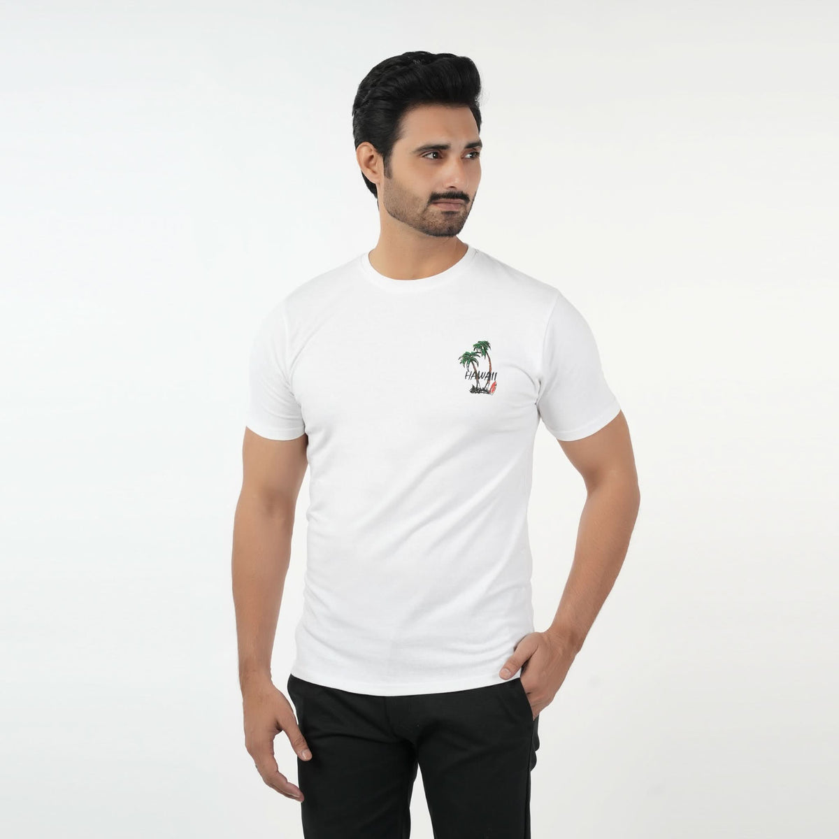 Valuable Men's Half Sleeves T-Shirt - White, Men's T-Shirts & Polos, Chase Value, Chase Value