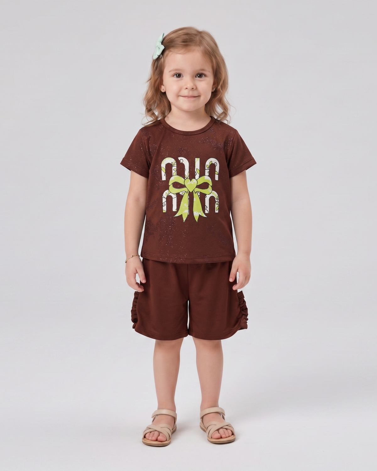 Valuables Girls' Half Sleeves Suit