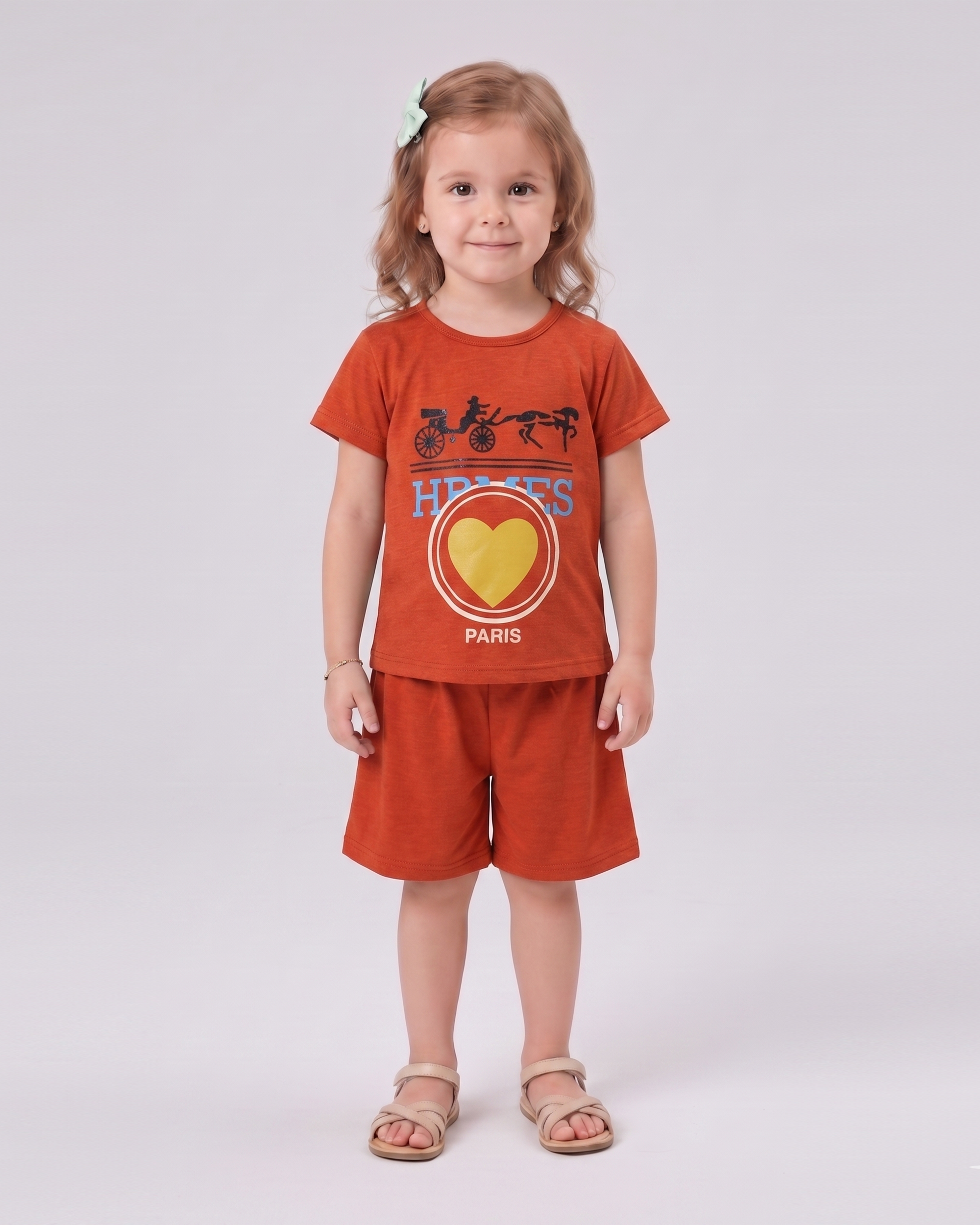 Valuables Girls' Half Sleeves Suit