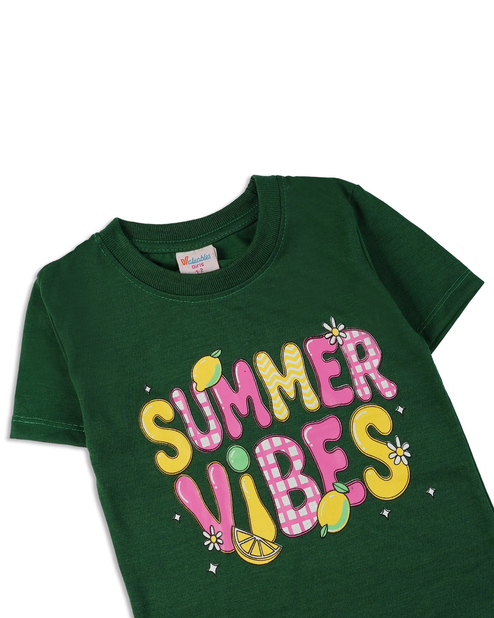 Valuables Girls' Half Sleeves Suit