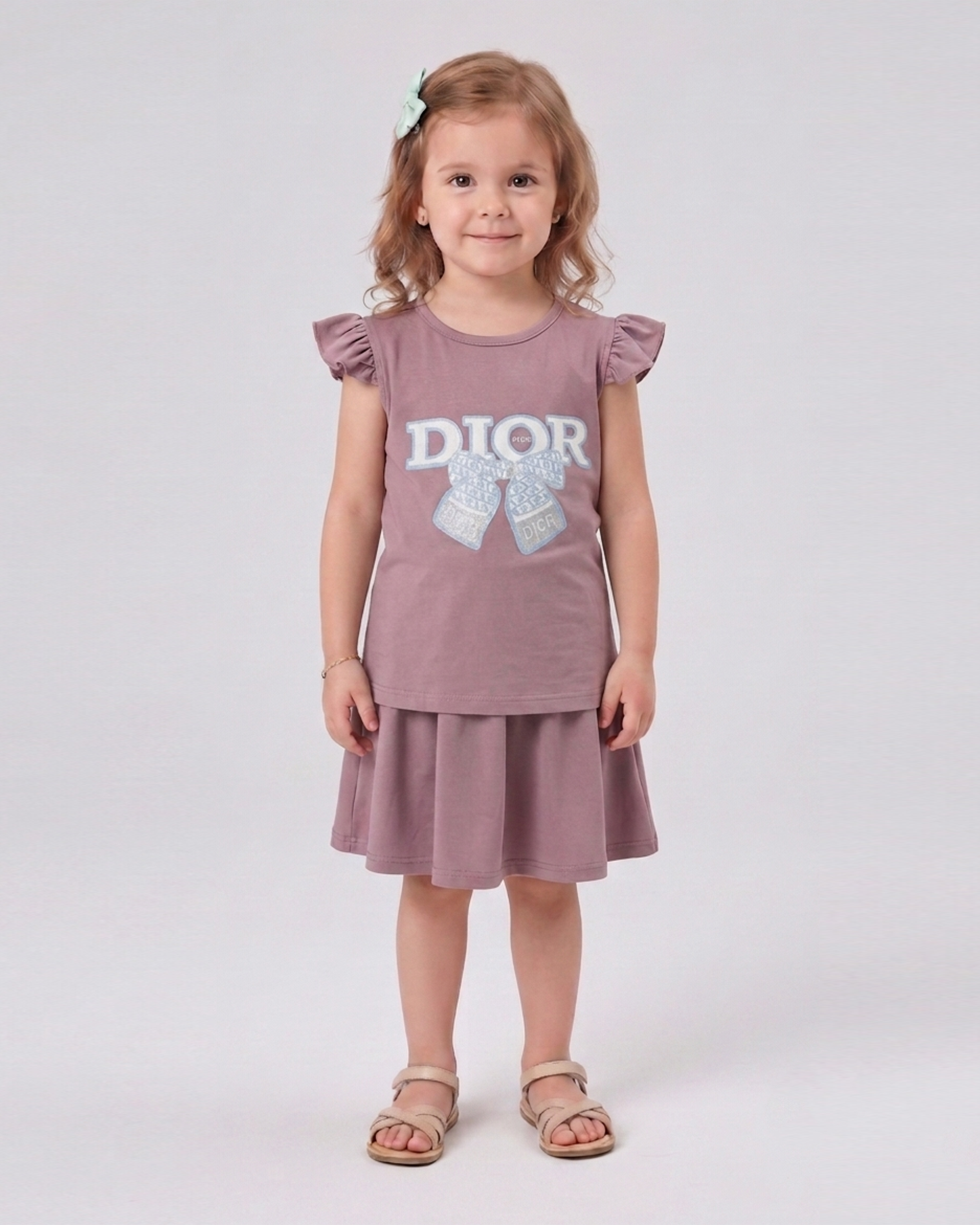 Valuables Girls' Half Sleeves Suit