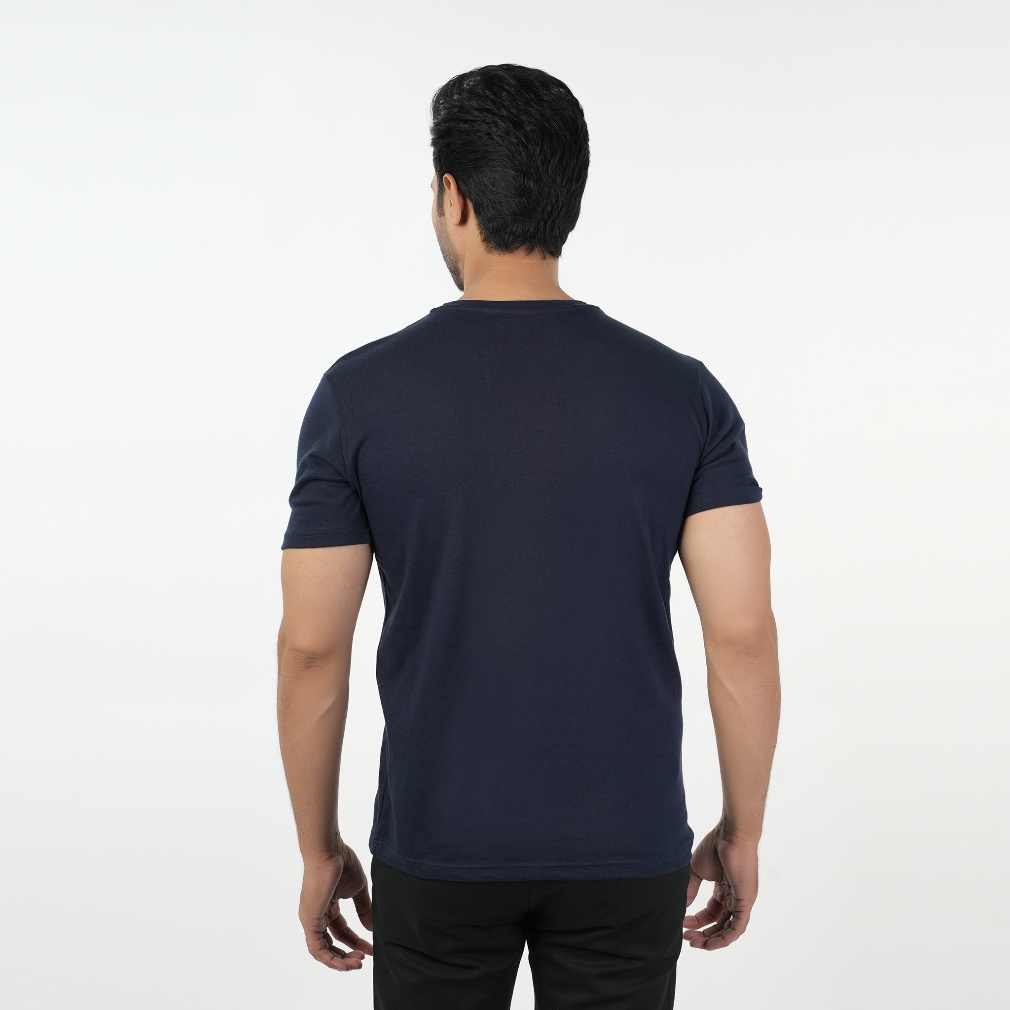 Valuable Men's Half Sleeves T-Shirt -Navy Blue, Men's T-Shirts & Polos, Chase Value, Chase Value