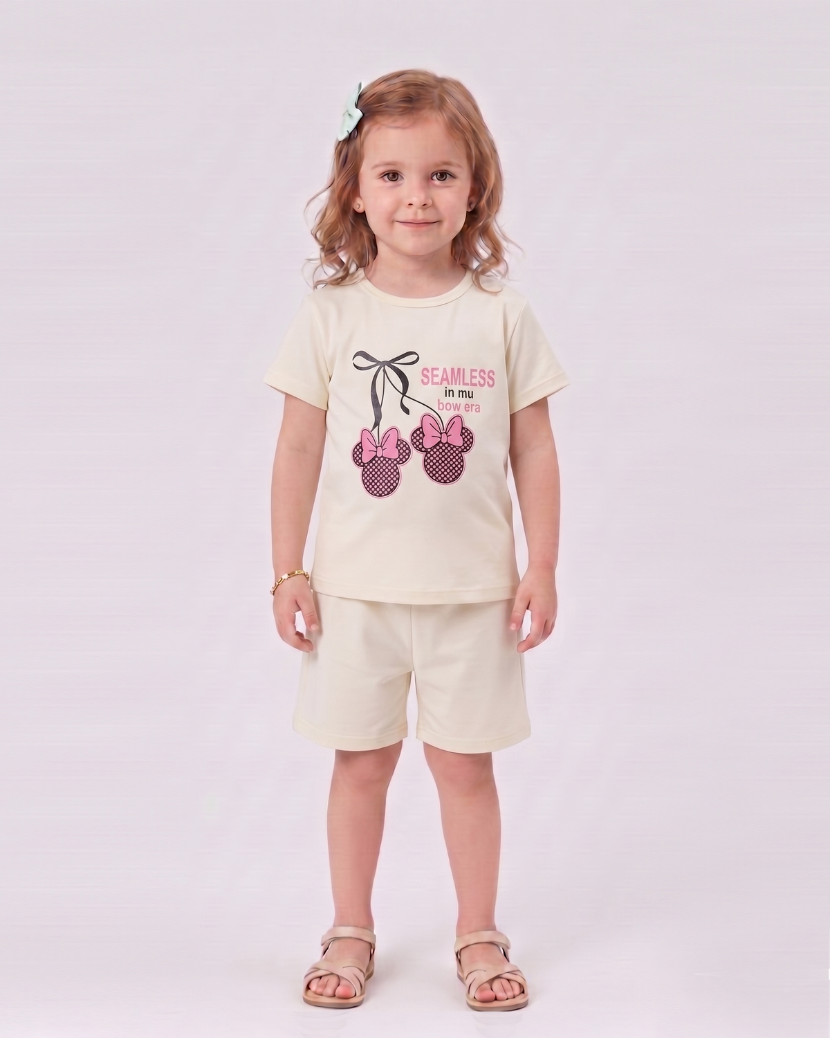 Valuables Girls' Half Sleeves Suit