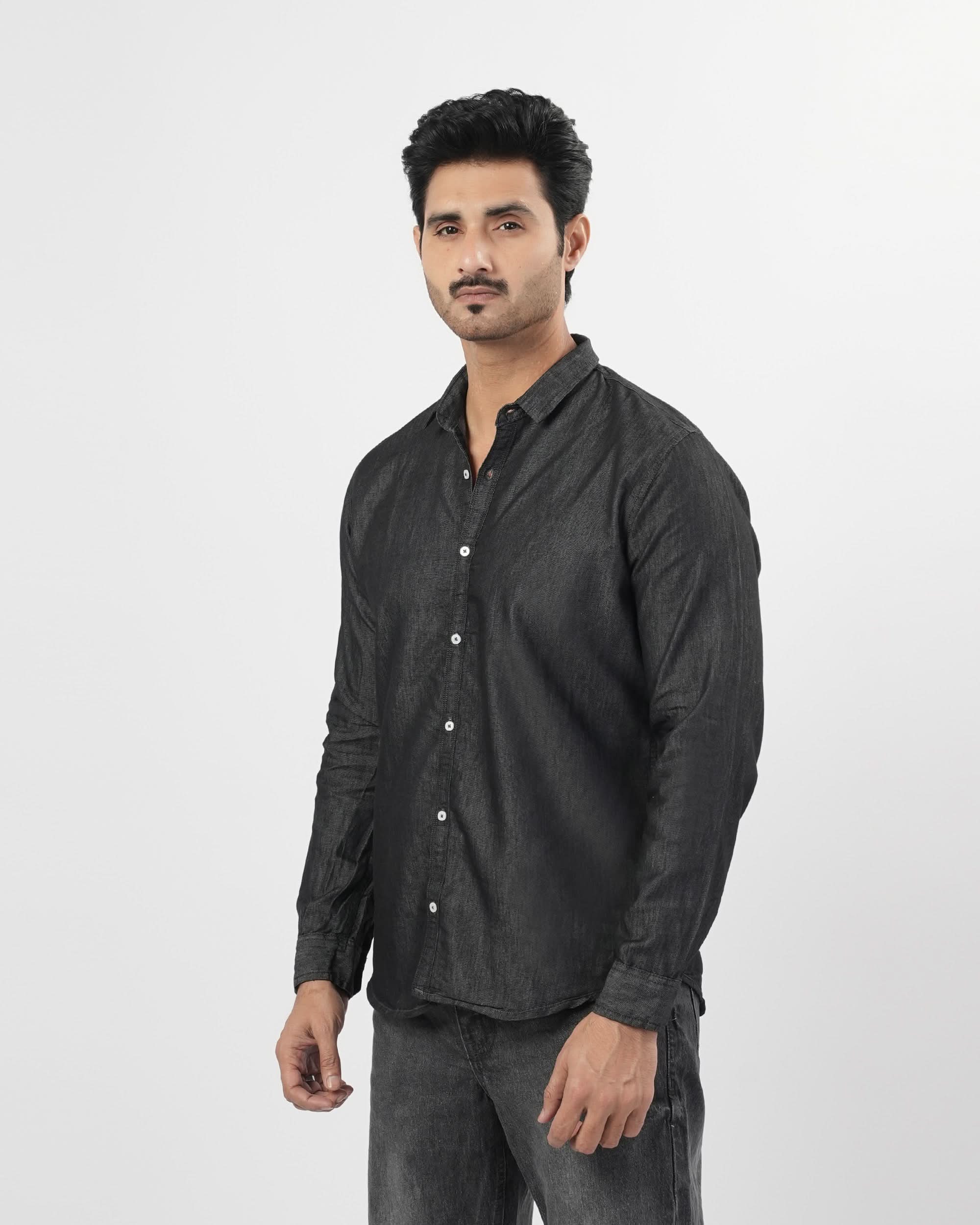 Men’s Full Sleeves Denim Shirt, Men's Shirts, Chase Value, Chase Value