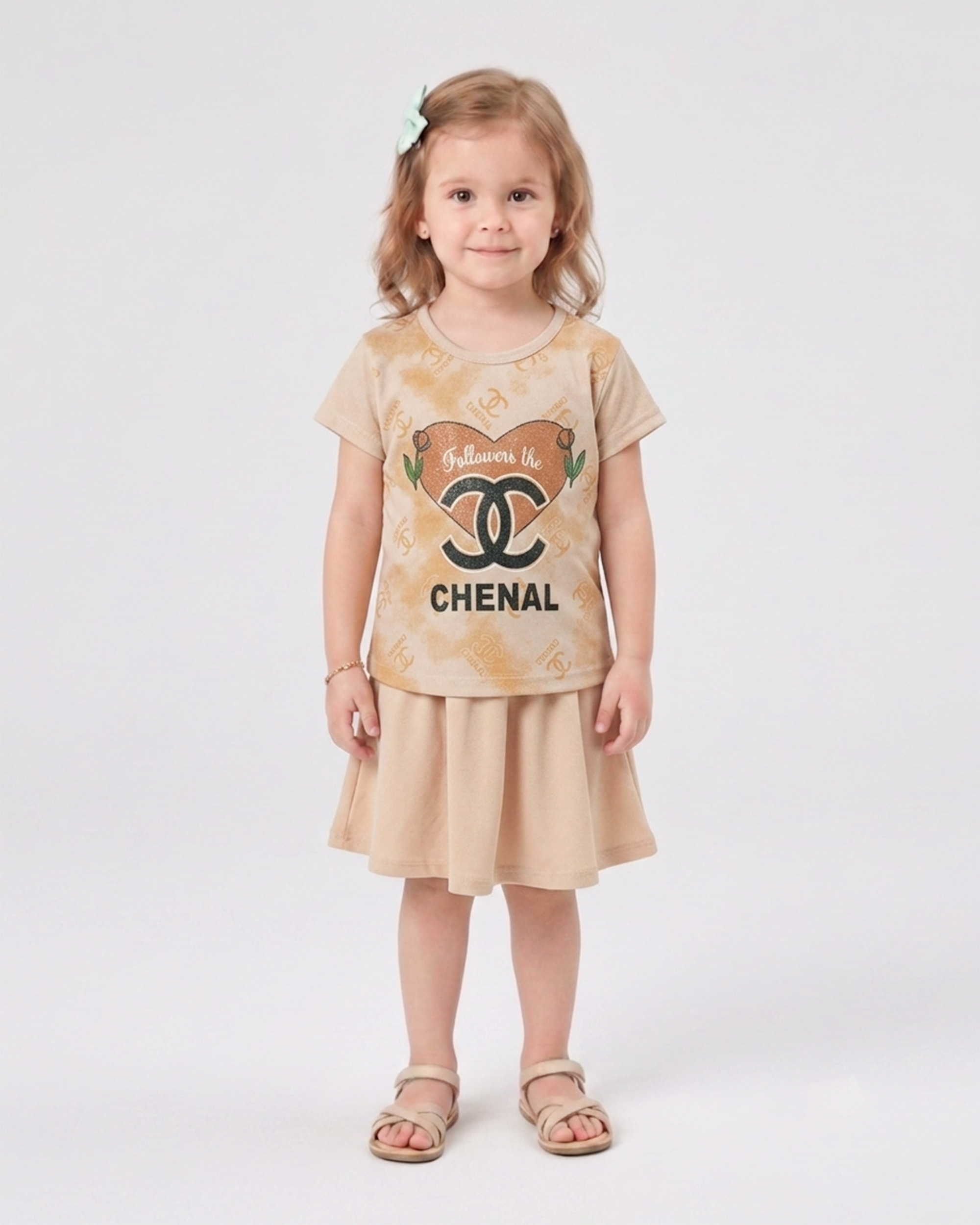 Valuables Girls' Half Sleeves Suit