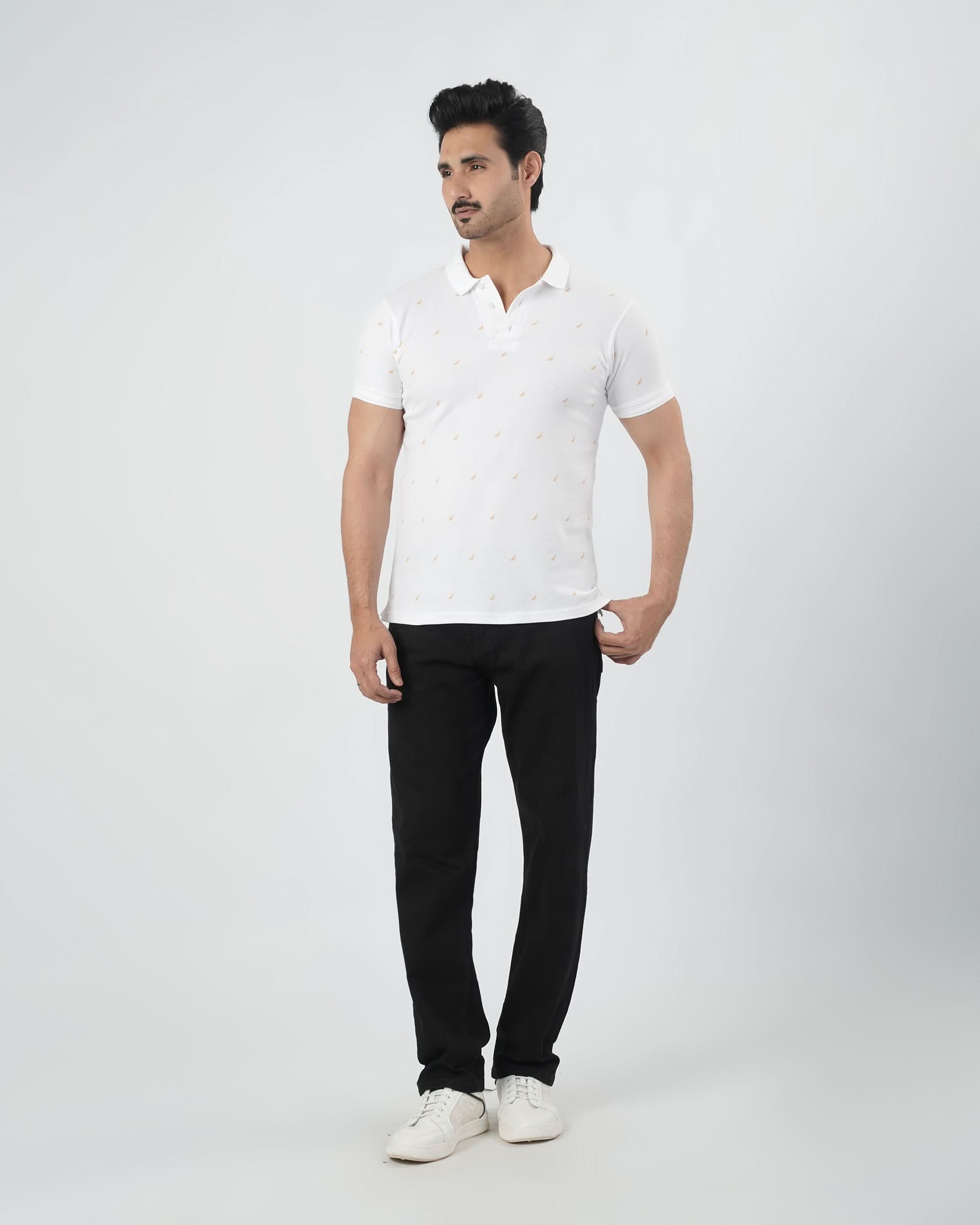 Men Half Sleeves Polo T-Shirt, Men's T-Shirts & Polos, Chase Value, Chase Value