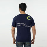 Eminent Men's Round Neck Half Sleeves Printed T-Shirt - Navy Blue, Men's T-Shirts & Polos, Eminent, Chase Value