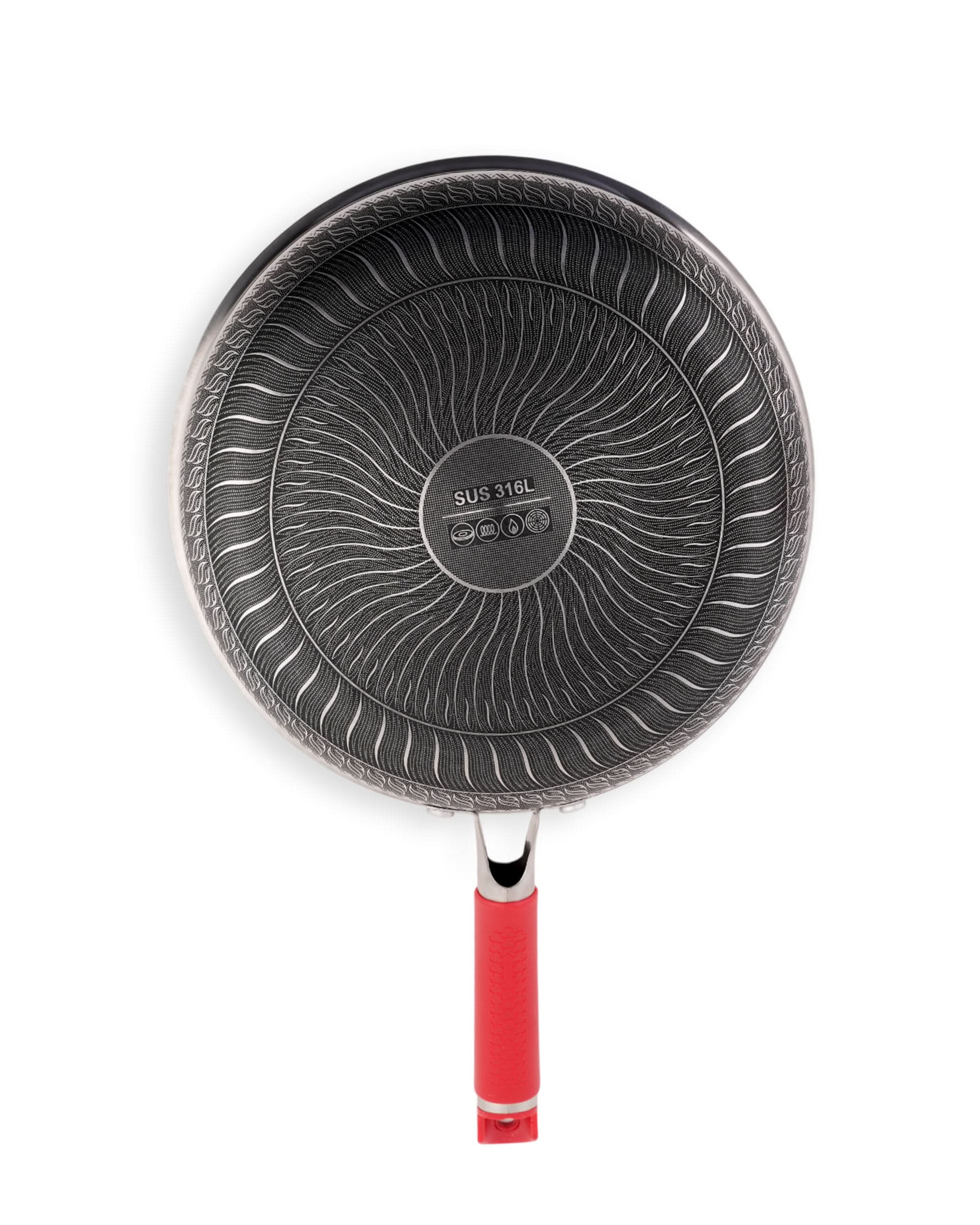 HoneyComb LaserCut Non-Stick Fry Pan – 24CM, Cookware & Pans, Chase Value, Chase Value