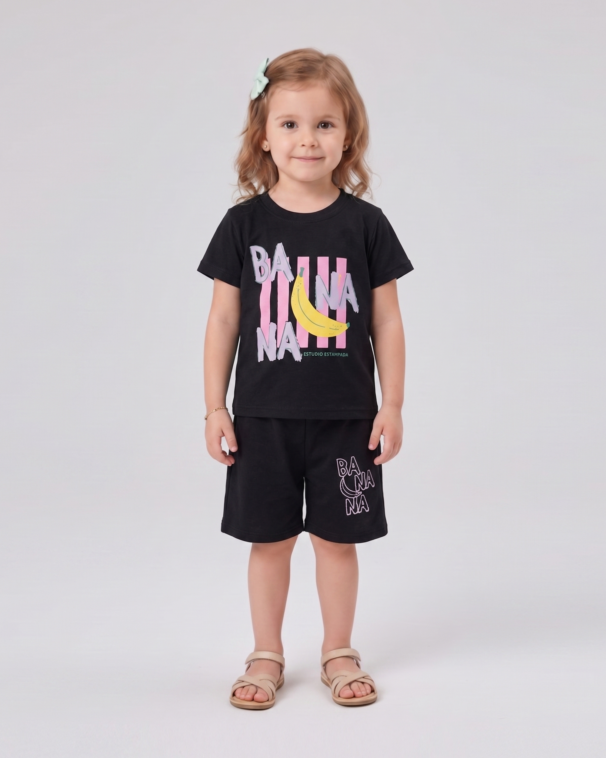 Valuables Girls' Half Sleeves Suit