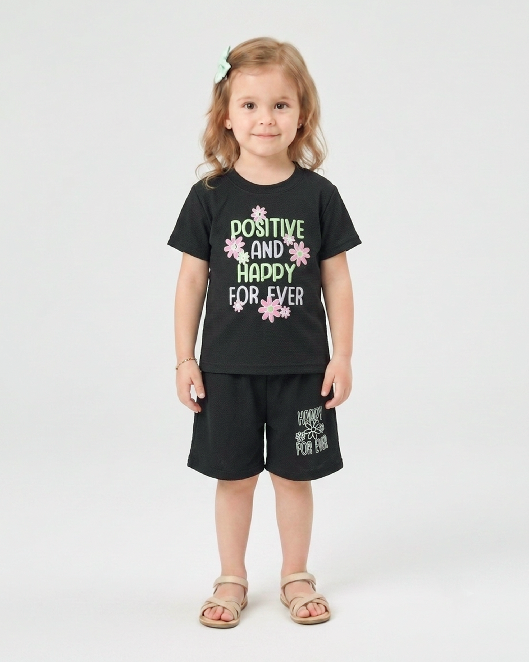 Valuables Girls' Half Sleeves Suit