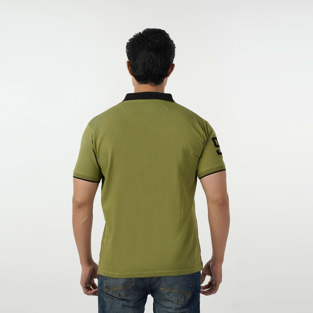 Eminent Men's Polo Half Sleeves T-Shirt - Olive Green, Men's T-Shirts & Polos, Eminent, Chase Value