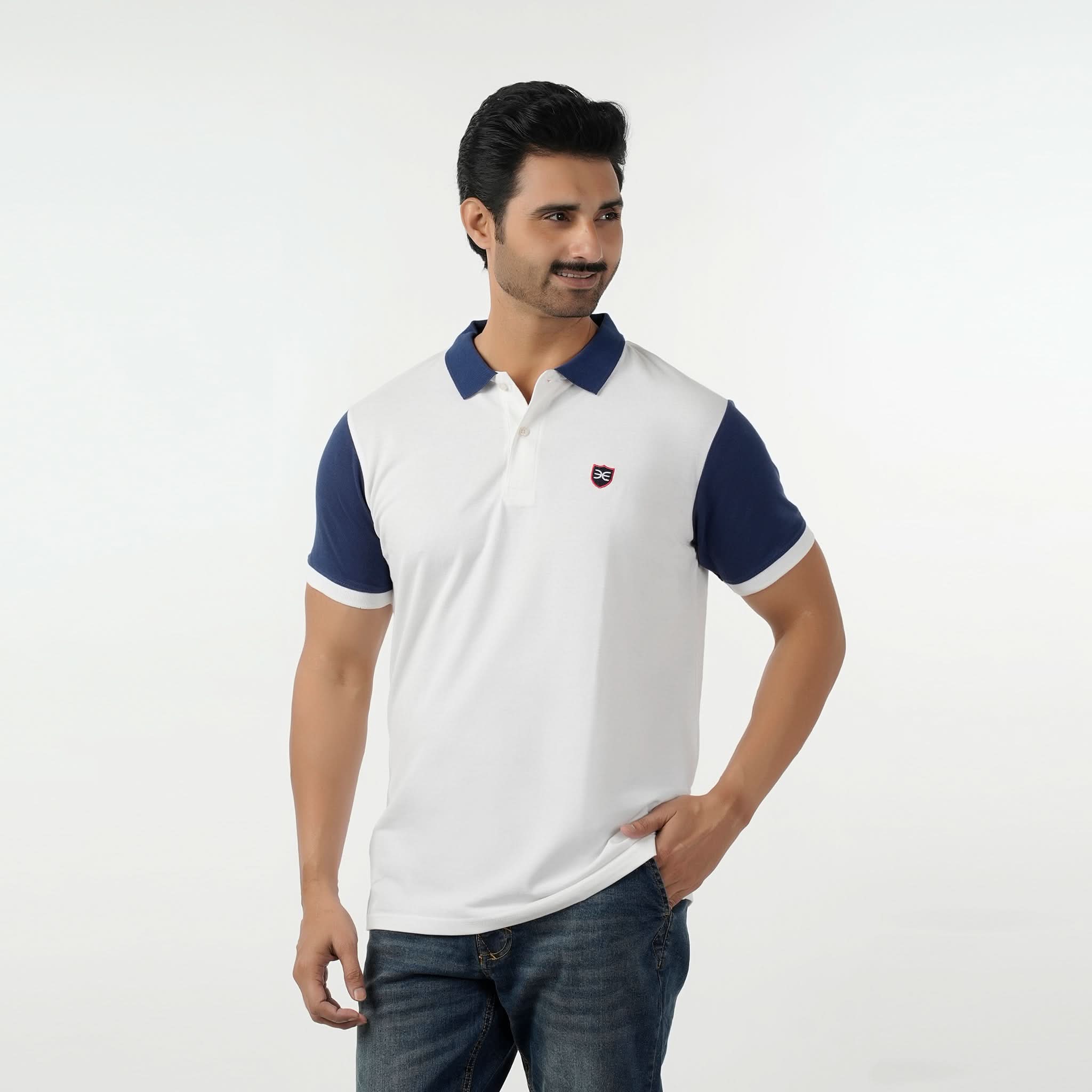 Eminent Men's Polo Half Sleeves T-Shirt - White, Men's T-Shirts & Polos, Eminent, Chase Value