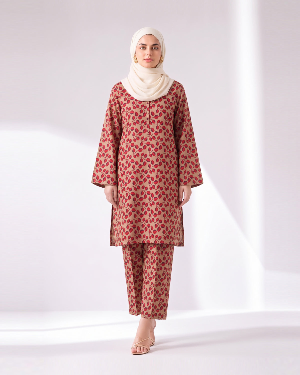 Women's Unstitched Printed 2 Pc Suit