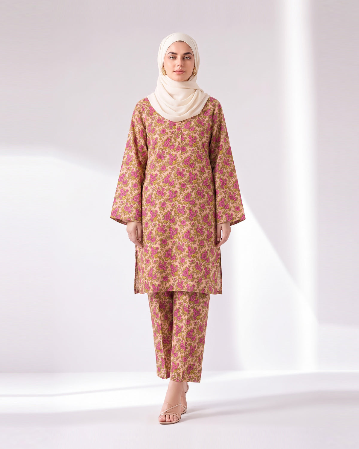 Women's Unstitched Printed 2 Pc Suit