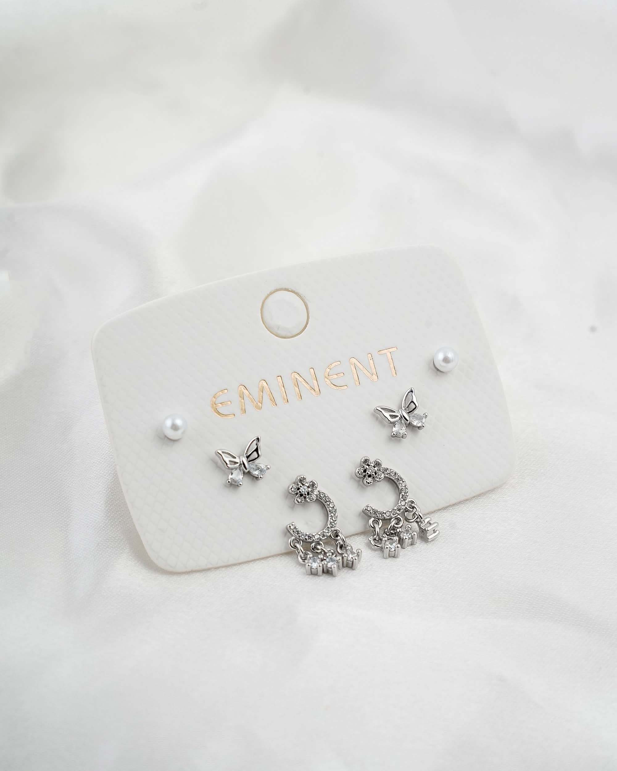Eminent Women's Ear Top 3Pcs, Women Earrings & Tops, Eminent, Chase Value
