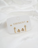 Eminent Women's Ear Top 3Pcs, Women Earrings & Tops, Eminent, Chase Value