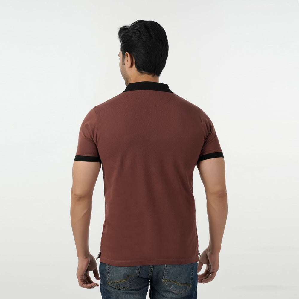 Eminent Men's Polo Half Sleeves T-Shirt - Chocolate Brown, Men's T-Shirts & Polos, Eminent, Chase Value