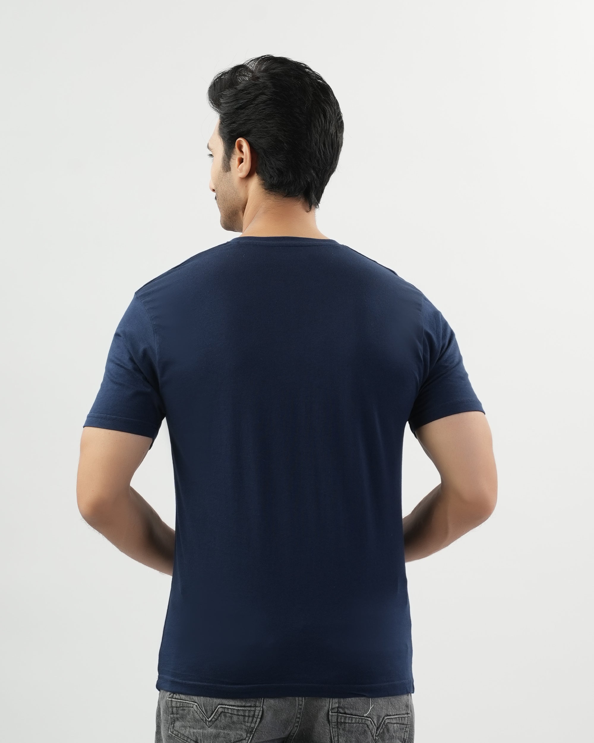 Valuables Men's Plain Half Sleeves T-Shirt